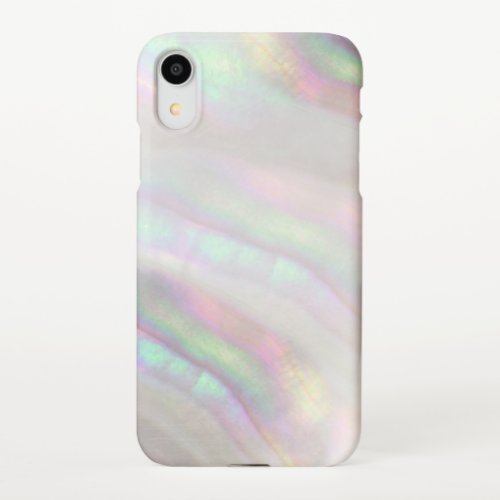 simulated iridescent shell iPhone XR case