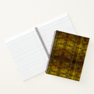 simulated leather and gold stitching 001  notebook