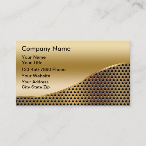 Simulated Metal Business Cards