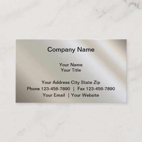 Simulated Metal Business Cards