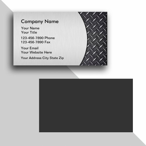 Simulated Metal Business Cards