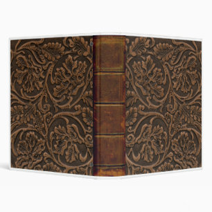 Simulated Saddle Leather - 2 - 1" 3 Ring Binder