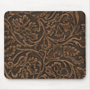 Simulated Saddle Leather Mouse Pad
