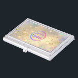 simulated sparkle  business card case<br><div class="desc">please note this is a printed product with no real glitter</div>