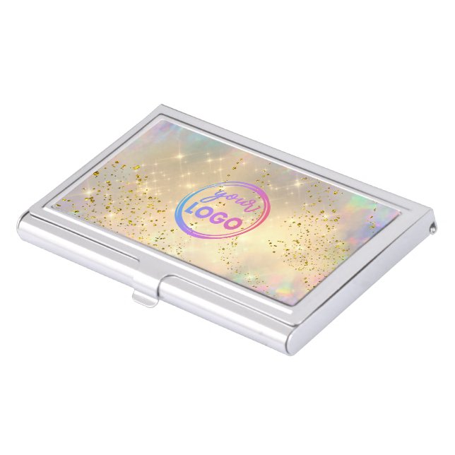 simulated sparkle  business card case (Front)