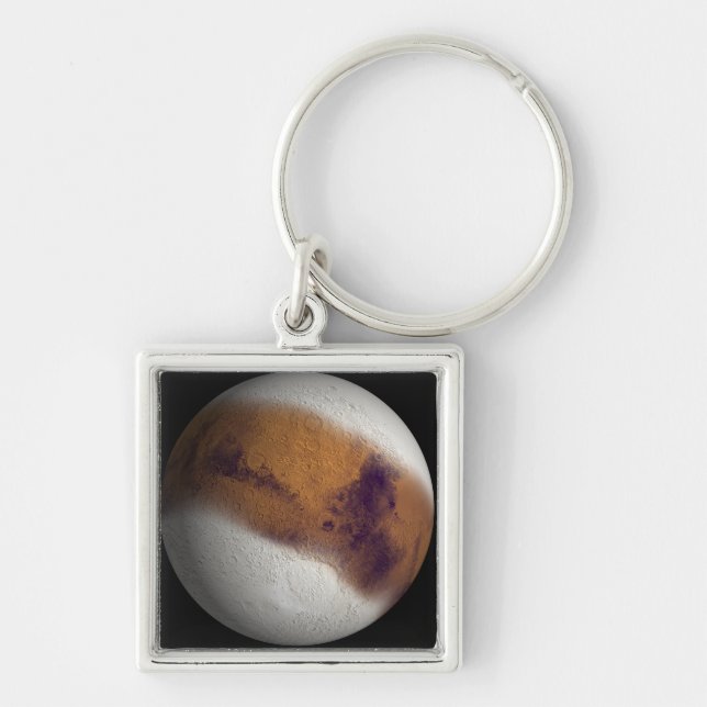 Simulated view of Mars Keychain (Front)