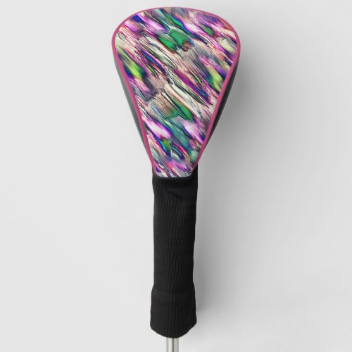 Simulating rock or stalagmite with flashy colors  golf head cover