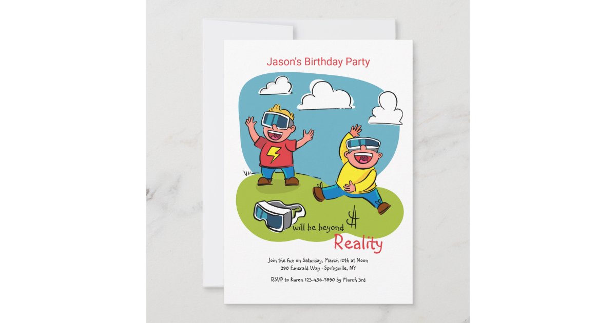 Simulation Glasses Invitation | Zazzle