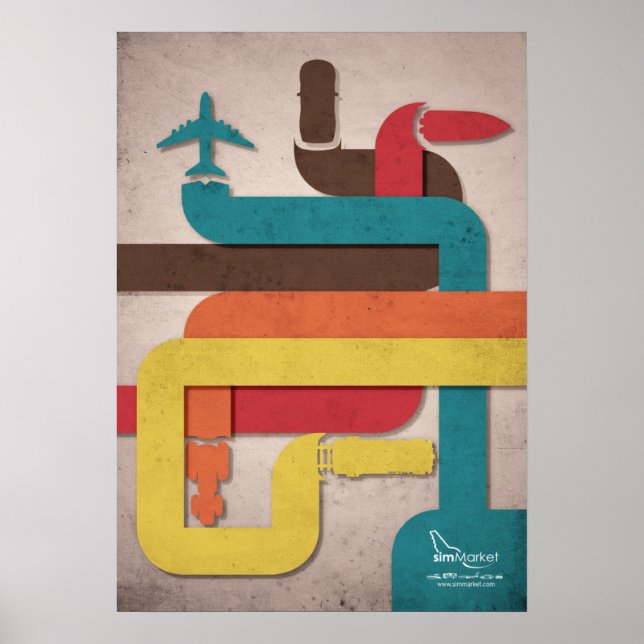 Simulation line poster (Front)