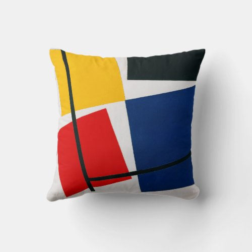 Simultaneous Counter Composition Throw Pillow