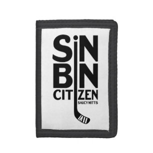 Sin Bin Citizen Hockey Penalty Player Tri-fold Wallet