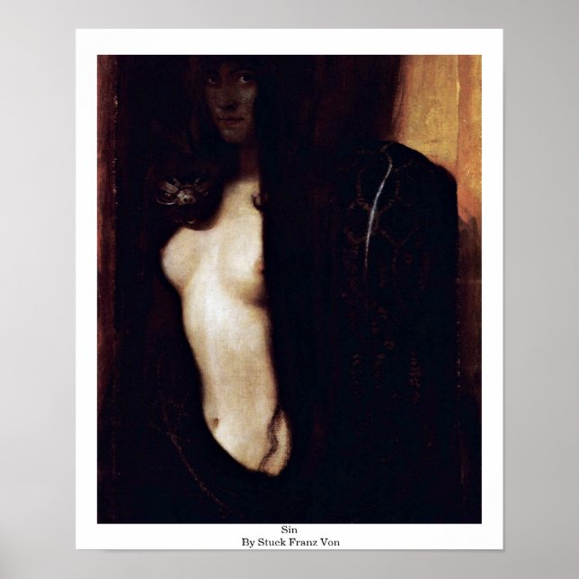 Sin By Stuck Franz Von Poster (Front)