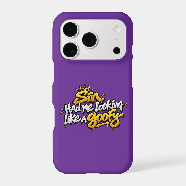 Sin had me looking like a goofy  iphone case (Back)