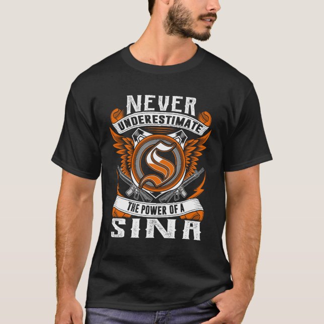 SINA - Never Underestimate Personalized T-Shirt (Front)