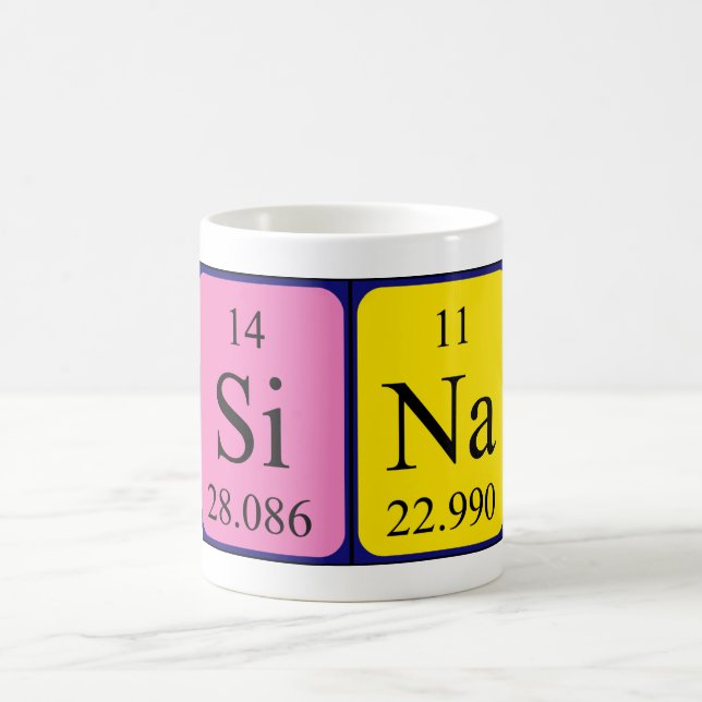 Sina periodic table name mug (Center)