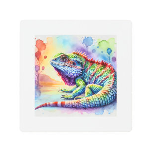 Sinai Agama 270824AREF134 - Watercolor Metal Print