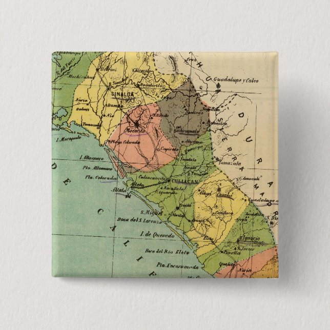 Sinaloa, Mexico Button (Front)