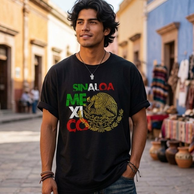Sinaloa Mexico Flag  T-Shirt (Sinaloa Mexico Flag T-Shirt)