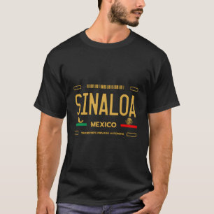 Sinaloa Mexico License Plate Aesthetic Sinaloa T-Shirt