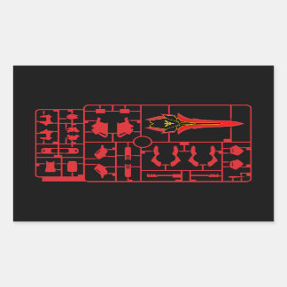 sinanju gundam gunpla plamo model runner kit char rectangular sticker