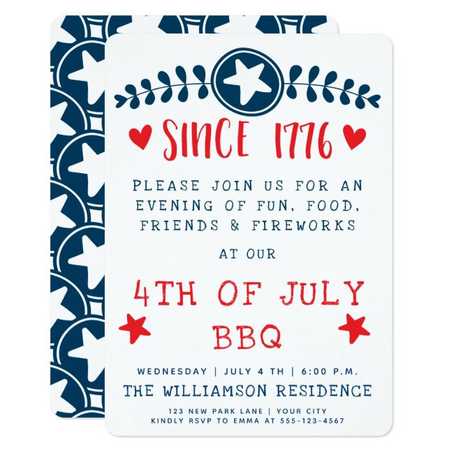 Since 1776 - American Pride / 4th of July BBQ