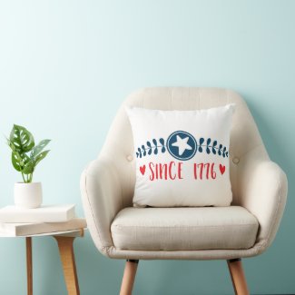 Since 1776  - American Pride / Patriotic Throw Pillow