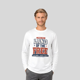 Since 1776 Land of The Free Patriotic USA Men's Tri-Blend Shirt