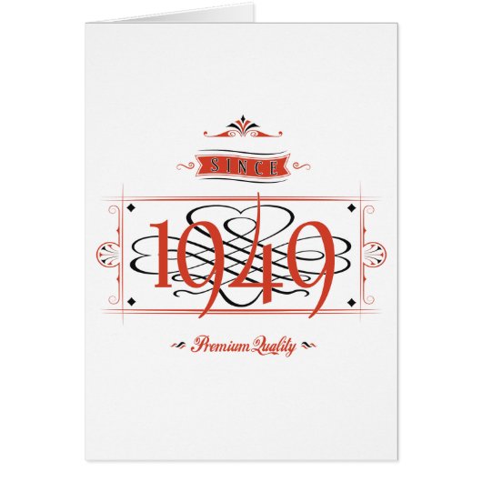 Since 1949 (Red&Black) Cards (Front)