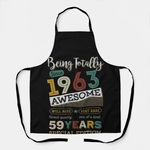 Since 1963 Awesome Well Aged Very Rare 59 Years Apron