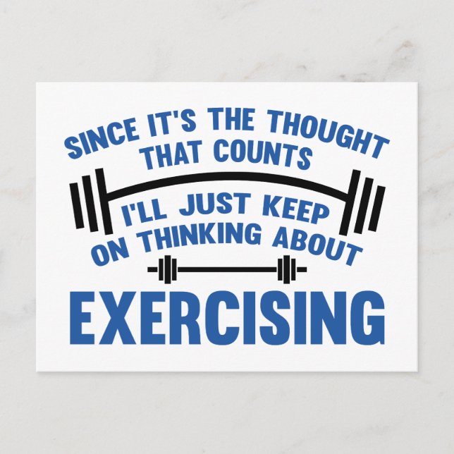 Since It's The Thought That Counts I'll Just Keep Postcard (Front)