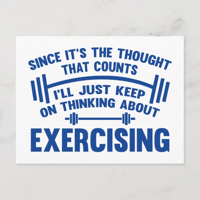 Since It's The Thought That Counts Postcard (Front)