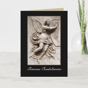 Sinceras Condolencias ANGEL Spanish Sympathy Card