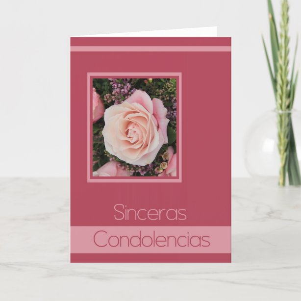 Condolencias Spanish Sympathy Cards | Zazzle