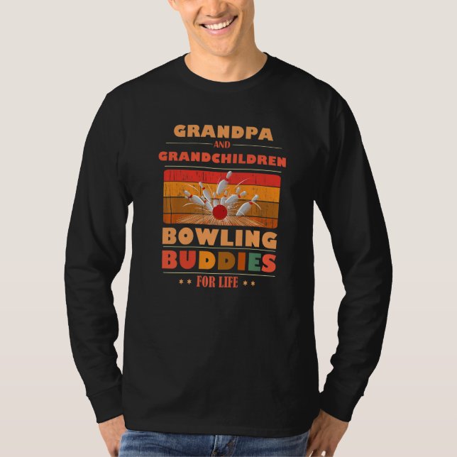 Sincere Grandchildren GRANDPA Buddies For Life Bow T-Shirt (Front)