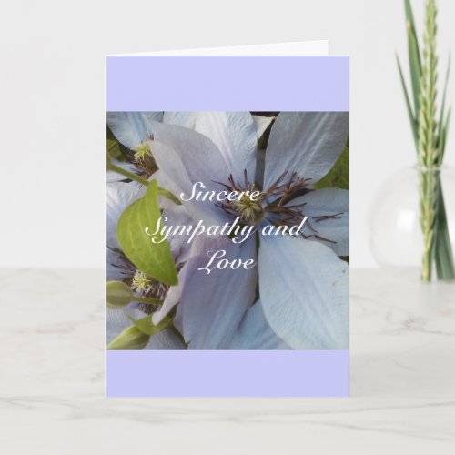 Sincere Sympathy and Love Card