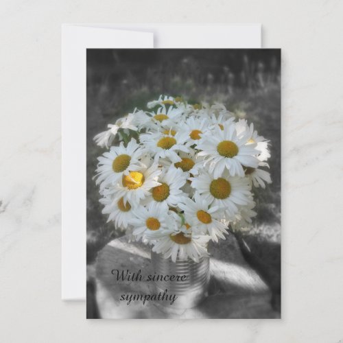 Sincere Sympathy Flat Card