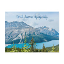 Sincere Sympathy Peaceful Blue Mountain Postcard