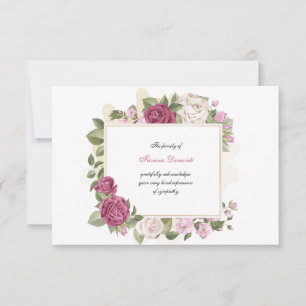 Sincere Thank You Sympathy Card