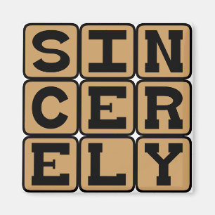 Sincerely, Genuinely Magnet