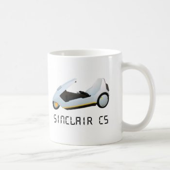 Sinclair C5 Retro Car Coffee Mug by Bubbleprint at Zazzle