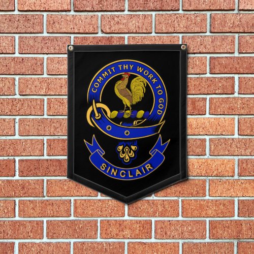 Sinclair Clan Badge Banner   Pennant
