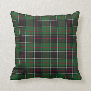 Sinclair Clan Hunting Tartan Variant Plaid Throw Pillow