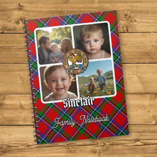 Sinclair Family Photo Collage Notebook