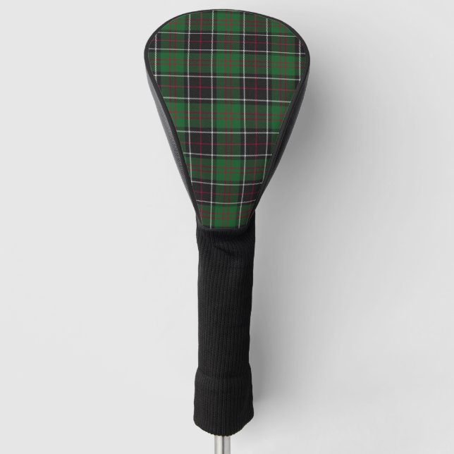 Sinclair Hunting Tartan Club Shield Golf Head Cover (Front)