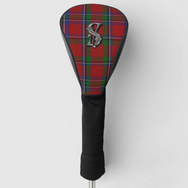 Sinclair Tartan Plaid Monogrammed Driver Cover (Front)
