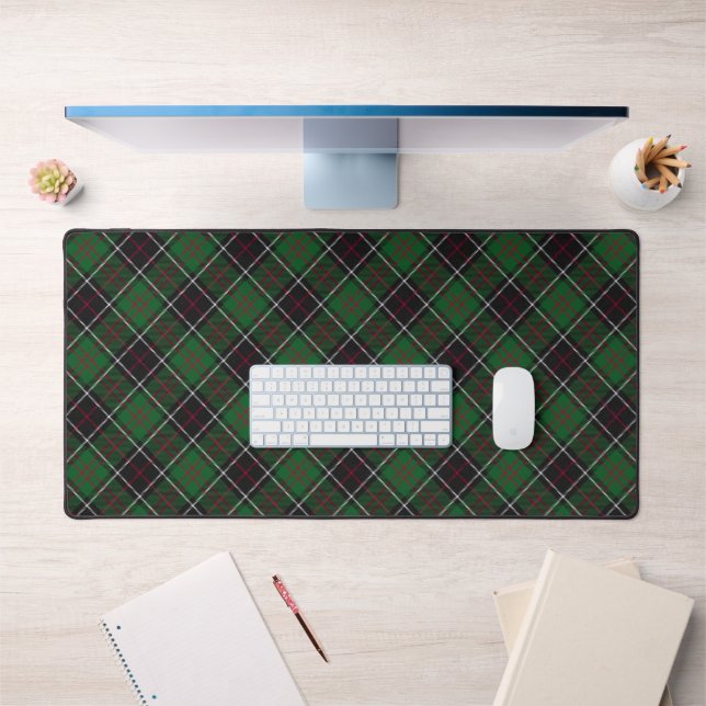 Sinclair Tartan Scottish Plaid Pattern Desk Mat (Office 1)