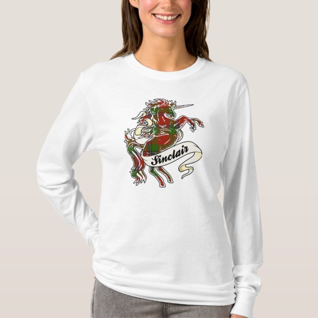 Sinclair Tartan Unicorn T-Shirt (Front)