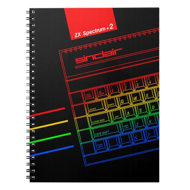 Sinclair ZX Spectrum Rainbow Notebook (Front)