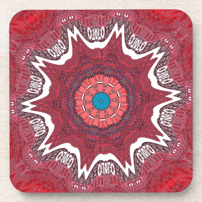 Sindh ethnic tribal pattern.jpg drink coaster (Front)
