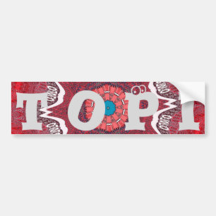 Sindhi Ethnic Tribal Pattern Art Print Bumper Sticker